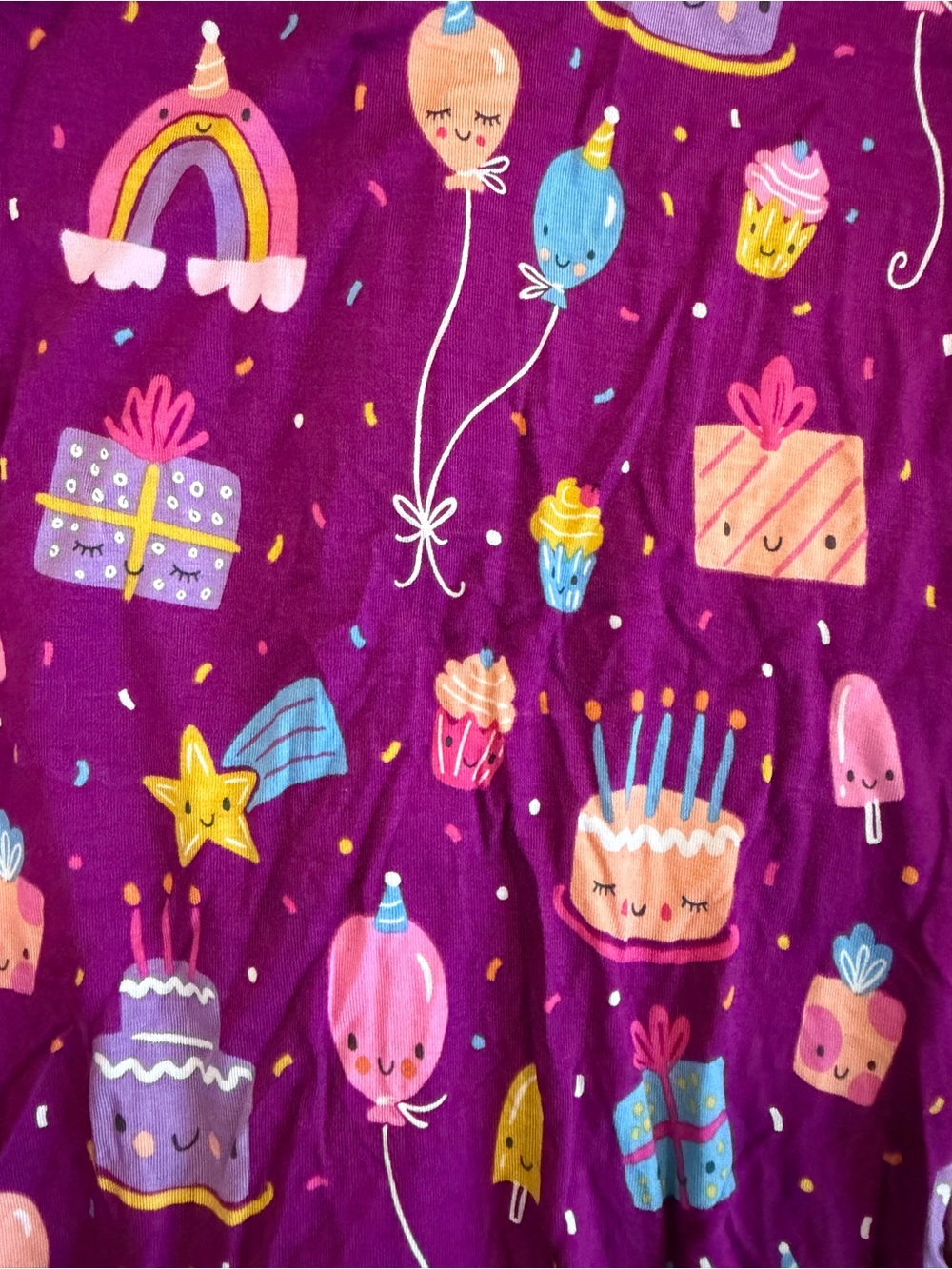 NWOT little Sleepies birthday themed convertible footies 12-18M - Picture 2 of 5